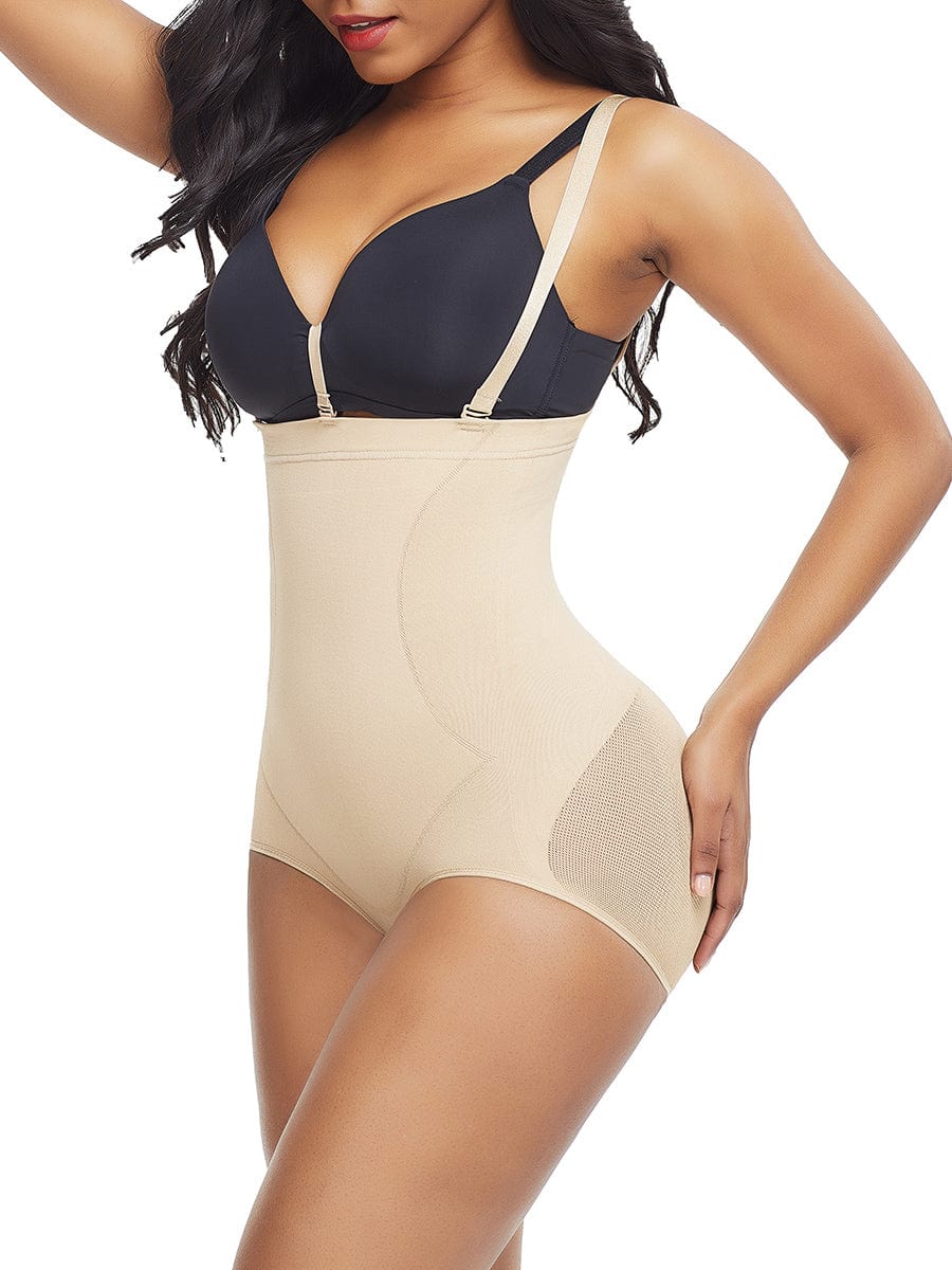 Wholesale Adjustable Strap Sheer Mesh Seamless Panty Firm Foundations