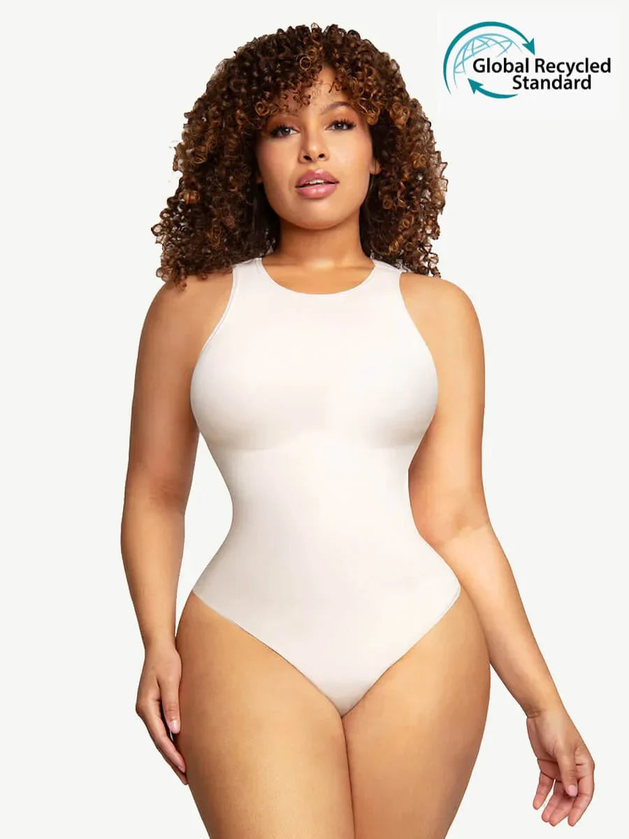 Wholesale ? Eco-friendly Seamless Outer Crew Thong Bodysuit