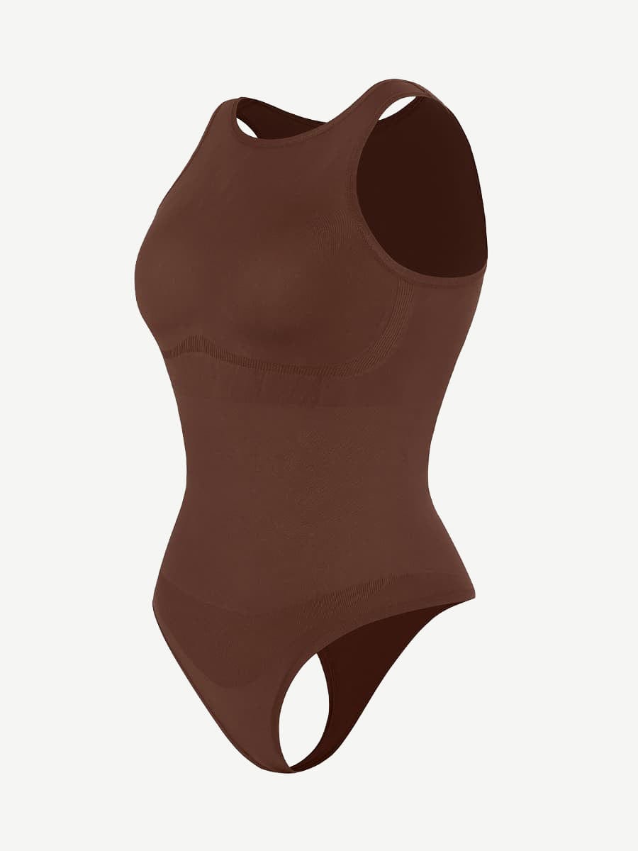 Wholesale ? Eco-friendly Seamless Outer Crew Thong Bodysuit