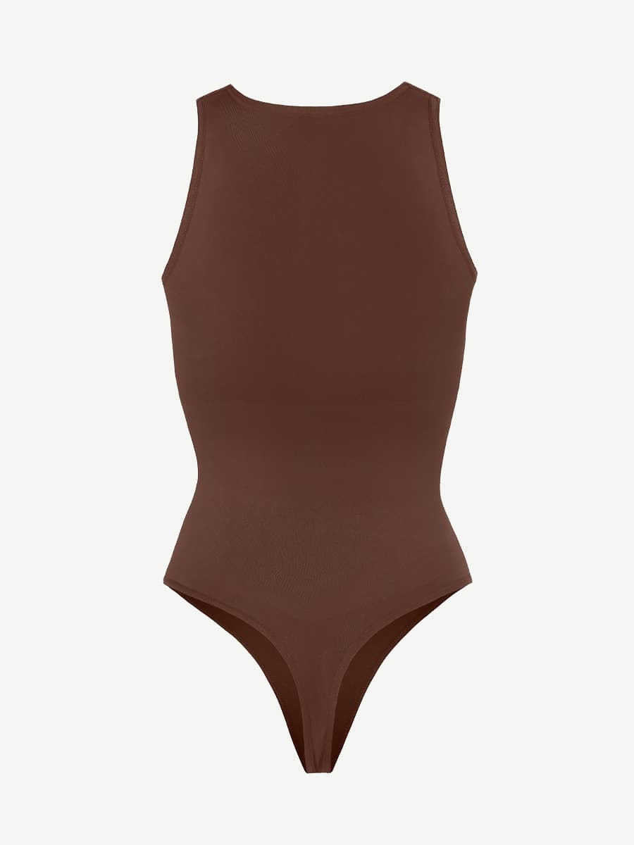 Wholesale ? Eco-friendly Seamless Outer Crew Thong Bodysuit